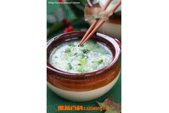 芋头青菜粥