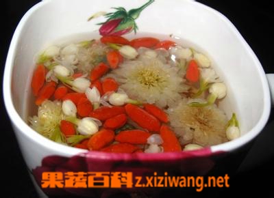 果蔬百科菊花枸杞茶