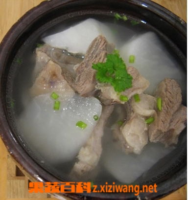 果蔬百科羊肉炖萝卜