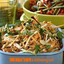 果蔬百科胡萝卜青花菜嫩茎沙拉