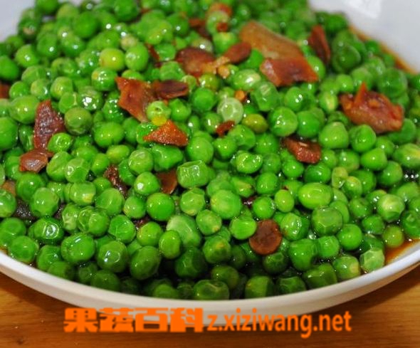 果蔬百科青豆炒腊肠