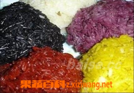 果蔬百科五彩饭