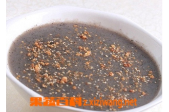 黑芝麻粥的做法