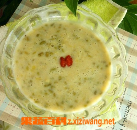 果蔬百科橘香绿豆粥