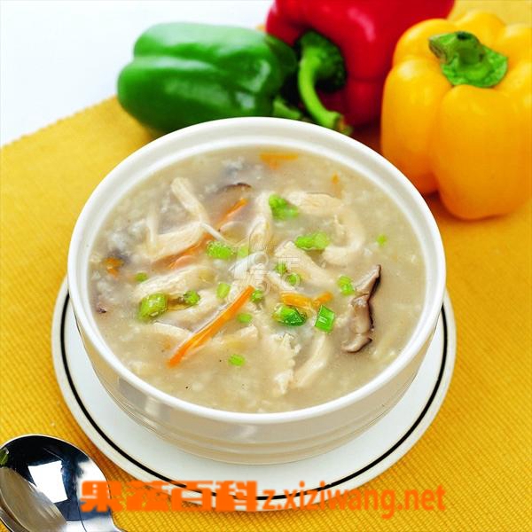果蔬百科鸡肉粥
