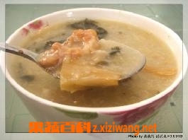 果蔬百科咸猪骨粥