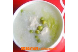 豌豆鸡肉菜粥