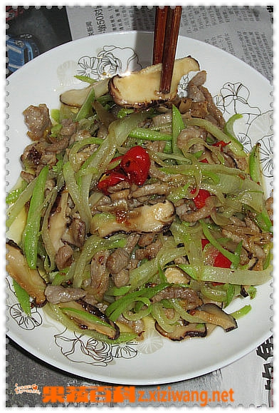 果蔬百科佛手瓜炒肉丝