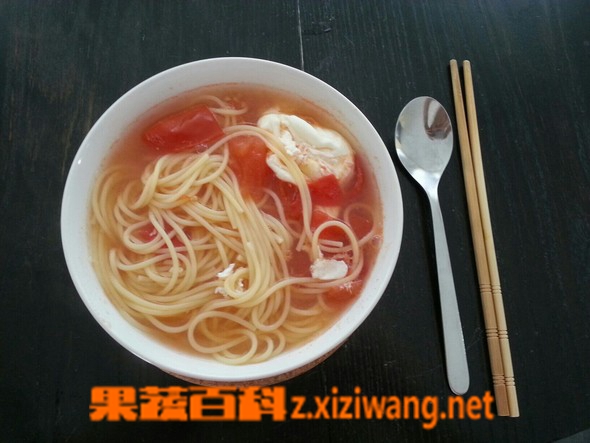 果蔬百科番茄鸡蛋汤面