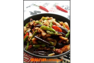 干锅茄子豆角做法步骤