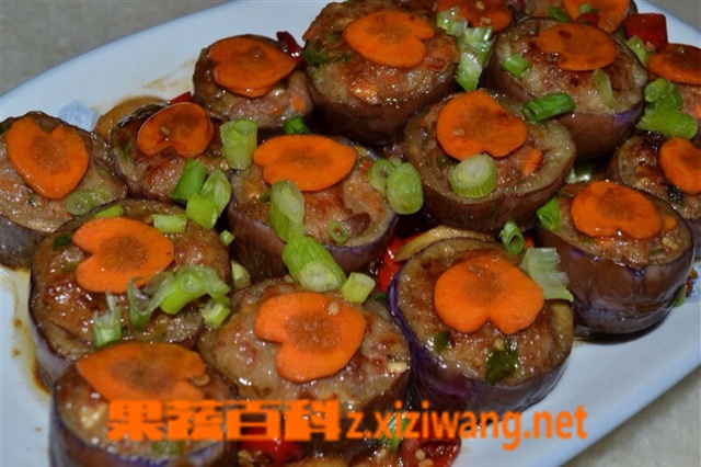 果蔬百科煎酿茄子