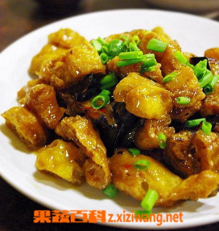 果蔬百科茄子炒油条