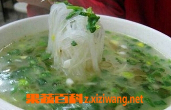 果蔬百科粉丝汤