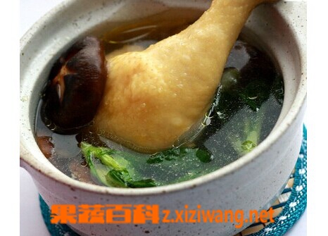 果蔬百科香菇炖鸡汤