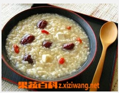 果蔬百科小米山药红枣粥