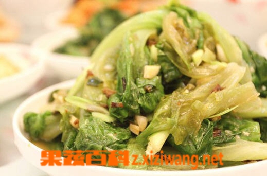 果蔬百科蒜蓉生菜
