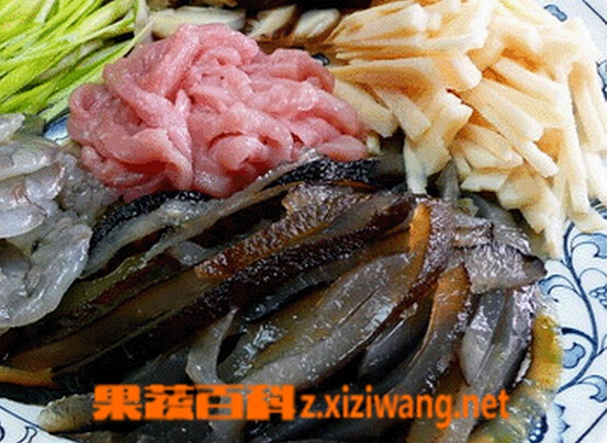 果蔬百科三鲜海参