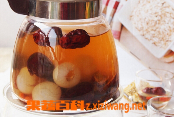 果蔬百科桂圆红枣茶