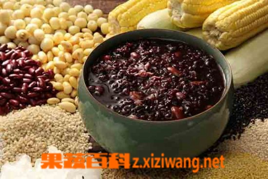 果蔬百科黑米薏米红豆粥的功效