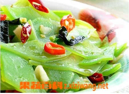 果蔬百科清炒莴笋的做法
