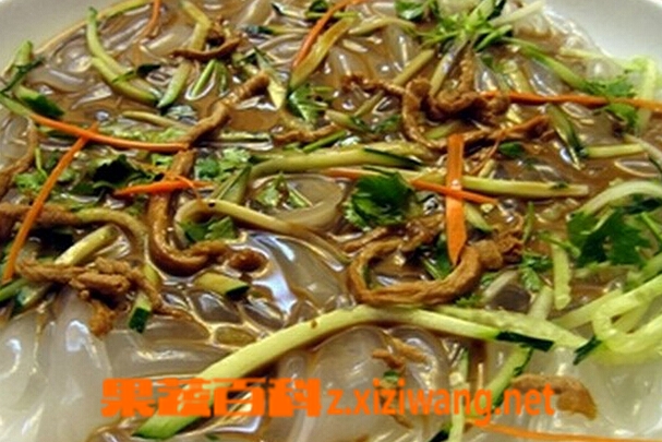 果蔬百科肉丝拉皮