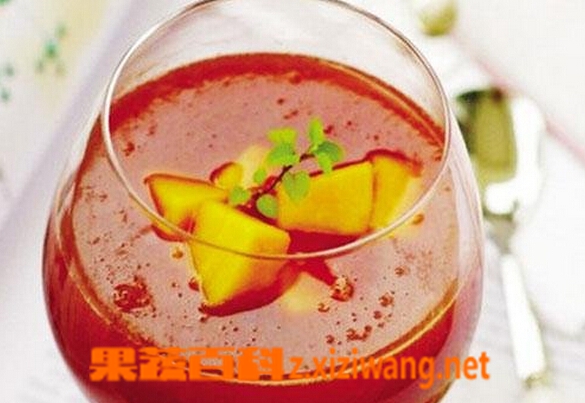 果蔬百科红葡萄酒泡木瓜的功效与作用