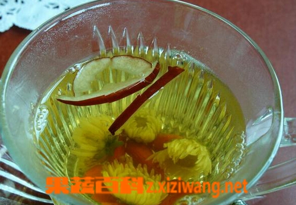 果蔬百科红枣枸杞菊花茶