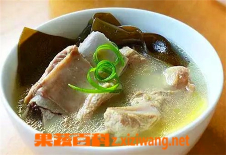 果蔬百科海带排骨汤的功效与作用