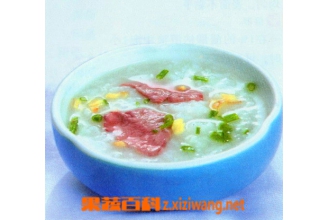 鲜百合腰花猪心粥的材料和做法步骤
