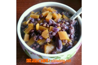 红豆莲南瓜粥的材料和做法步骤