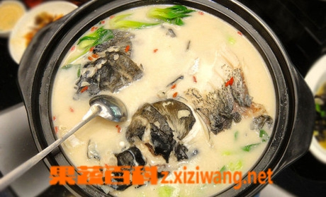 果蔬百科猪血鲫鱼汤的做法