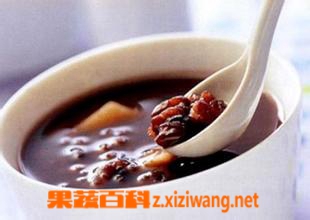 果蔬百科红糖红豆汤的功效