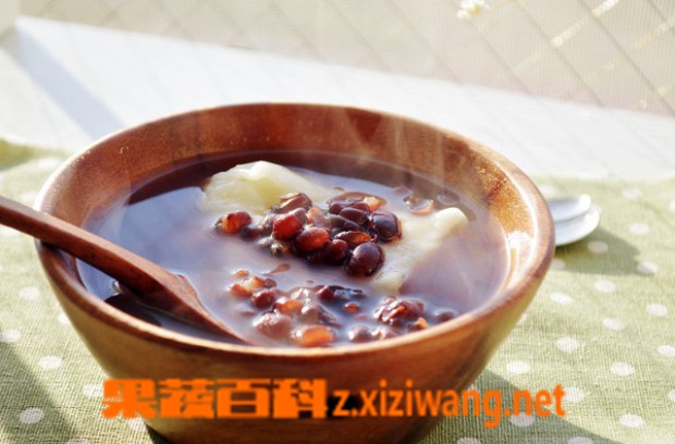 果蔬百科美颜红豆汤的做法