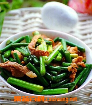 果蔬百科家常蒜苗肉丝怎么做好吃