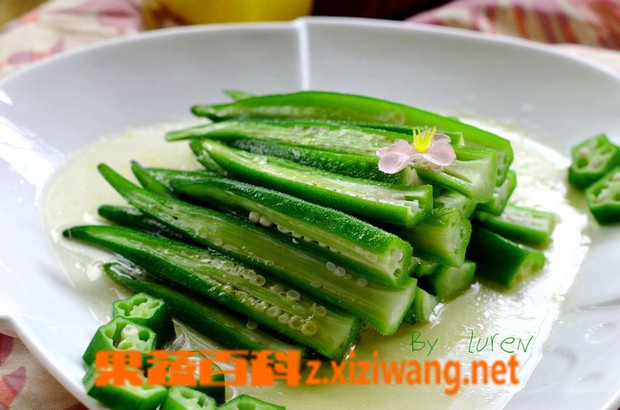 果蔬百科醋拌秋葵的材料和做法步骤