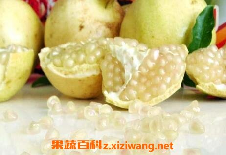 白色酸石榴子可以吃吗 白色的酸石榴皮的功效