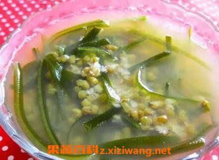 海带绿豆汤的功效