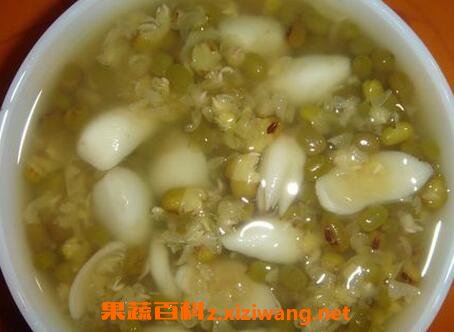 百合绿豆汤的功效与作用