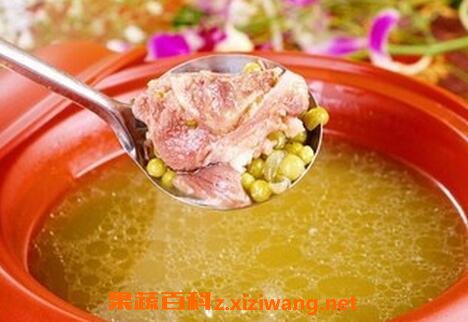 排骨绿豆汤的功效与作用