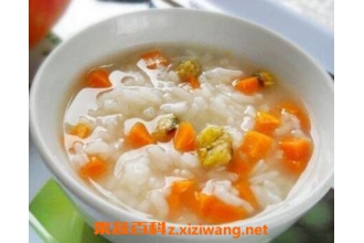 胡萝卜花生粥的功效与做法