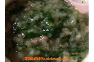 宝宝菠菜鸡肉粥的材料和做法步骤