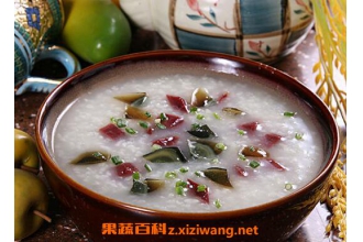 皮蛋瘦肉粥的材料和做法步骤