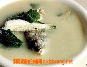 果蔬百科黄花菜白芷煲鱼头