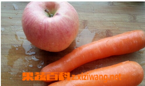 果蔬百科苹果胡萝卜