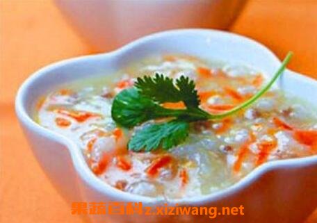 胡萝卜花生粥的功效与做法