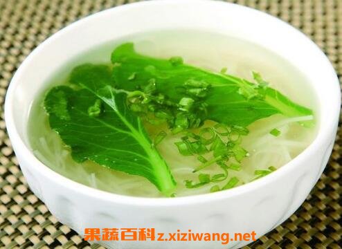 白萝卜菠菜汤的作用与功效