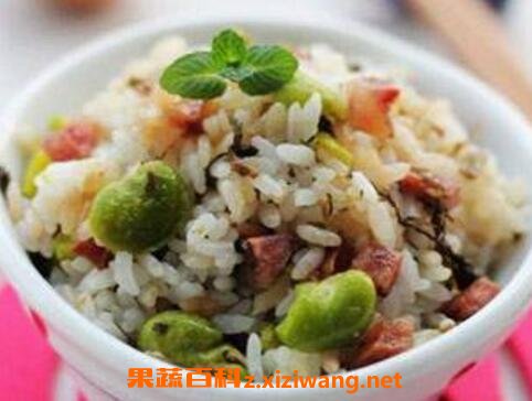 蚕豆蒸米饭的功效与作用