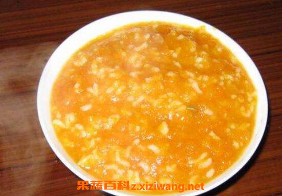 南瓜稀饭的功效和作用